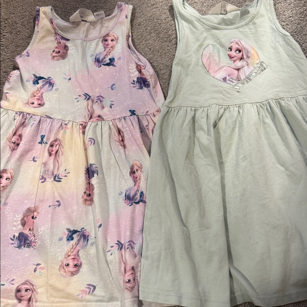 Two Frozen Themed Kids Dress - Size 6X/7 - Picture 8 of 12